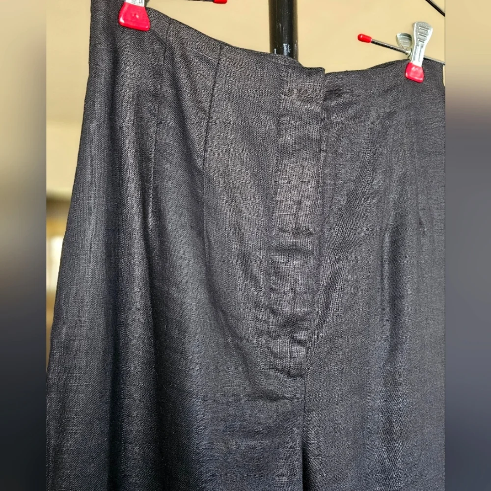 Reformation Pleated Linen Trousers